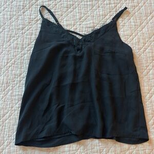 Mi Ami Navy Lace Detail Camisole